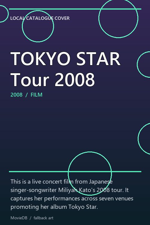 TOKYO STAR Tour 2008 poster