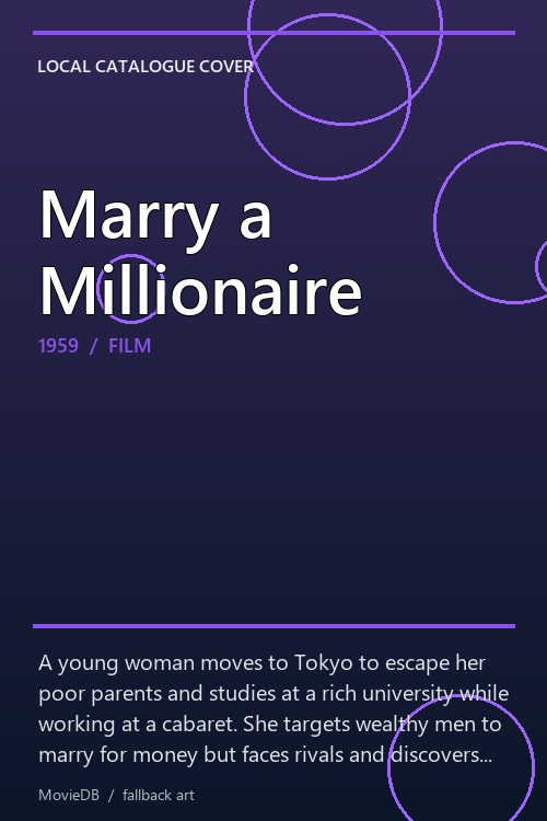 Marry a Millionaire poster