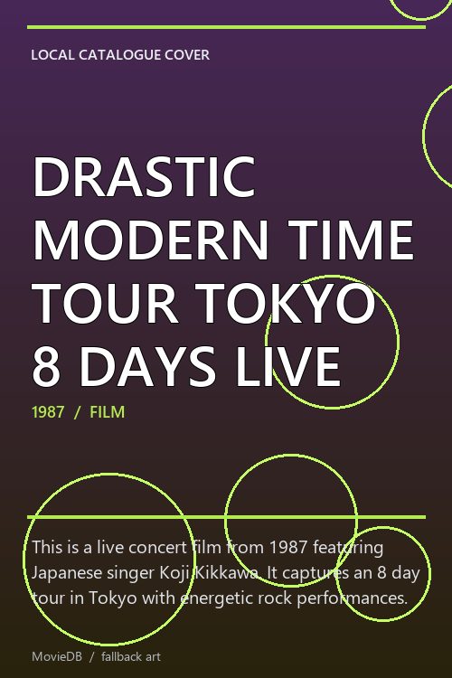 DRASTIC MODERN TIME TOUR TOKYO 8 DAYS LIVE poster