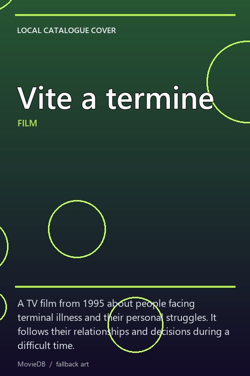 Vite a termine poster