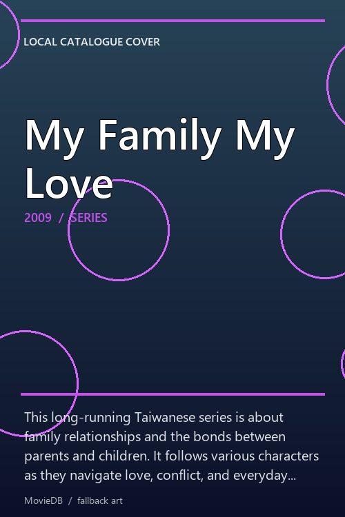 My Family My Love poster
