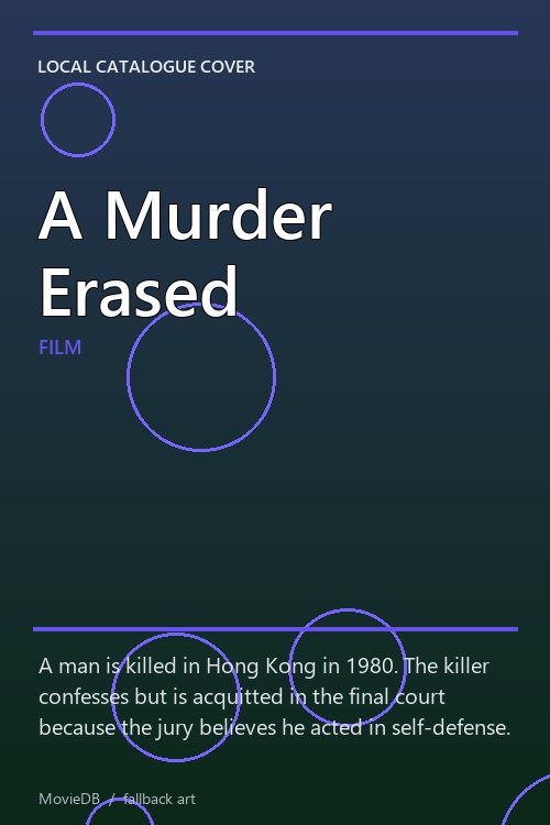 A Murder Erased poster