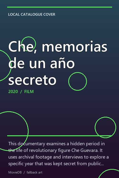 Che, memorias de un año secreto poster