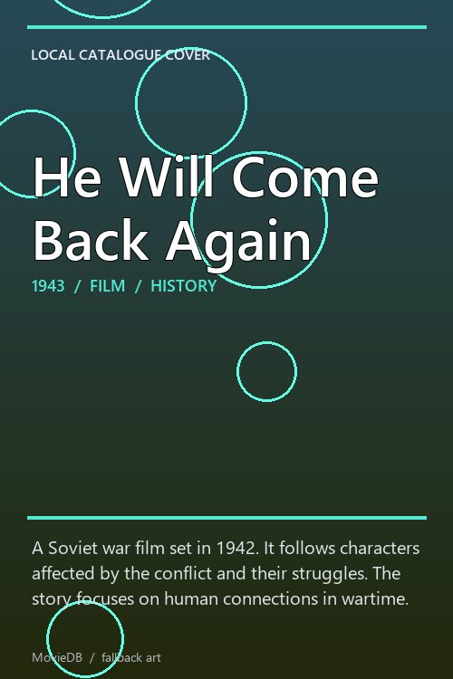 He Will Come Back Again poster