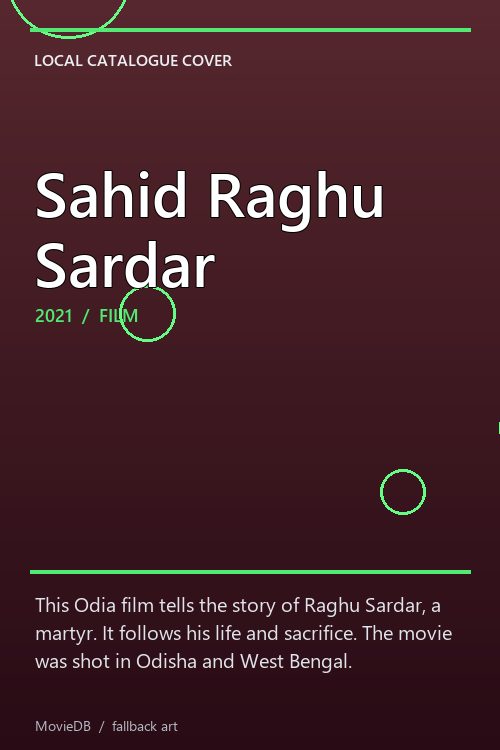 Sahid Raghu Sardar poster