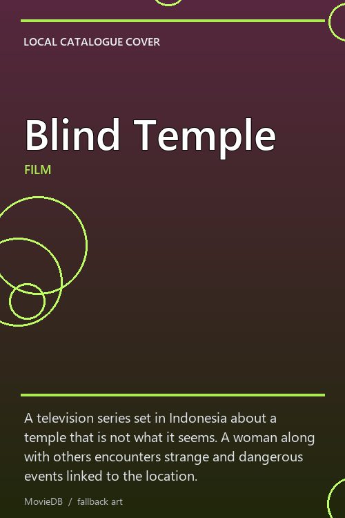 Blind Temple poster