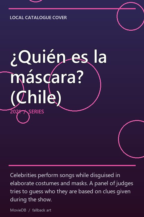 ¿Quién es la máscara? (Chile) poster