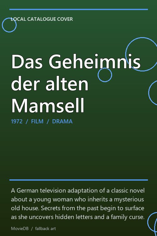 Das Geheimnis der alten Mamsell poster