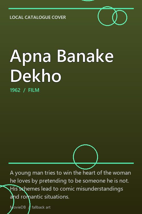Apna Banake Dekho poster