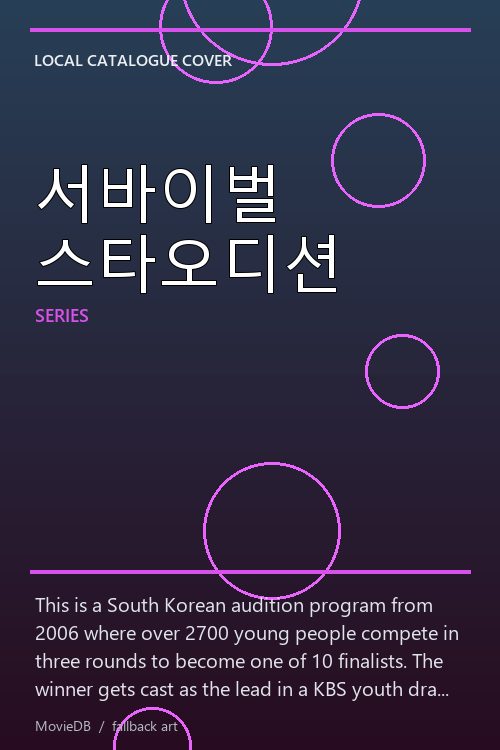서바이벌 스타오디션 poster