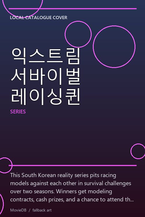 익스트림 서바이벌 레이싱퀸 poster