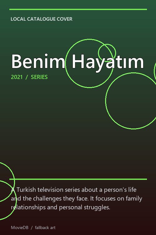 Benim Hayatım poster