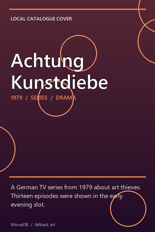 Achtung Kunstdiebe poster