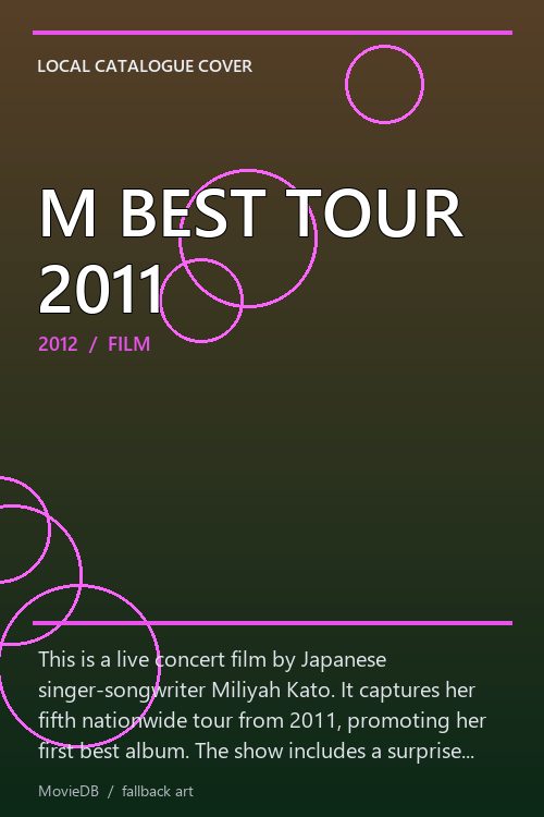 M BEST TOUR 2011 poster