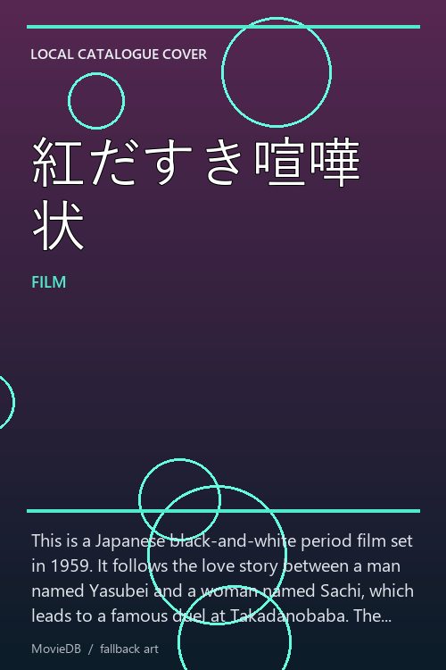 紅だすき喧嘩状 poster