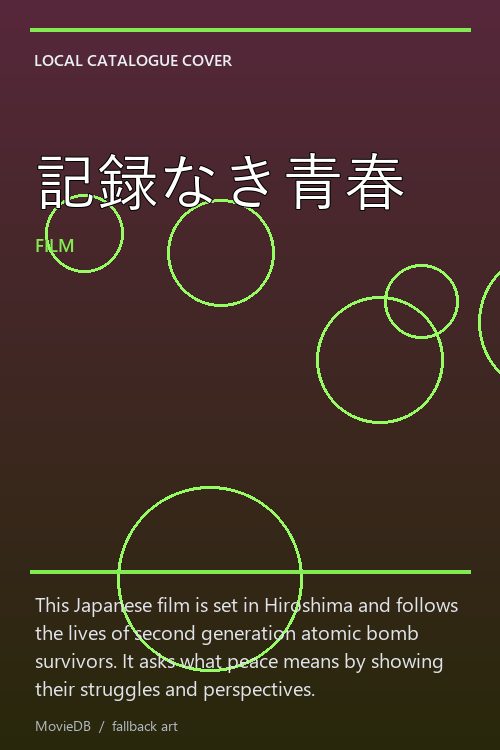 記録なき青春 poster