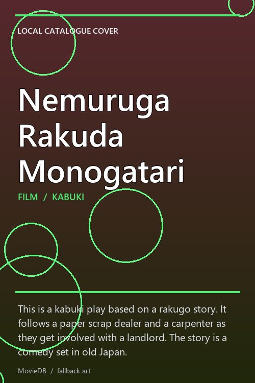 Nemuruga Rakuda Monogatari poster