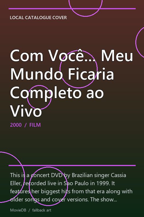 Com Você... Meu Mundo Ficaria Completo ao Vivo poster