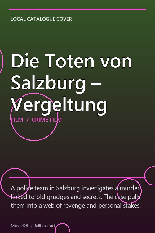Die Toten von Salzburg – Vergeltung poster
