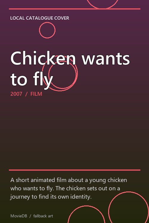 Chicken wants to fly poster
