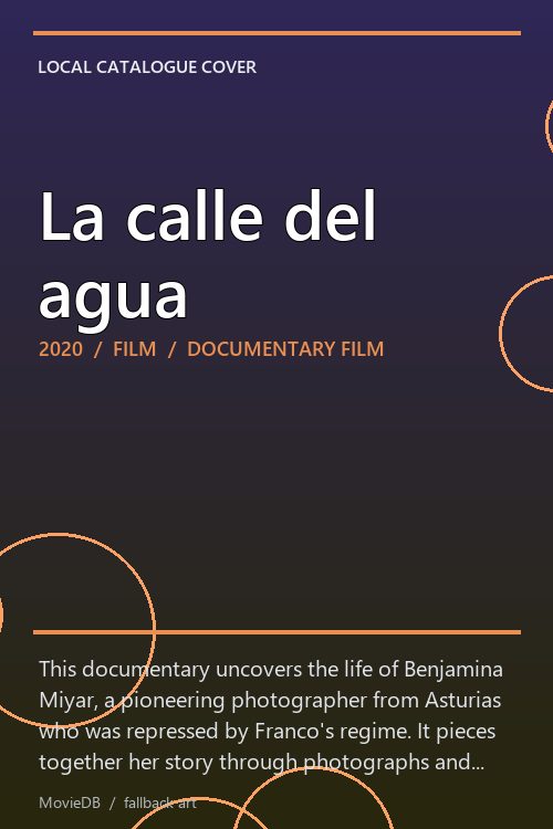 La calle del agua poster