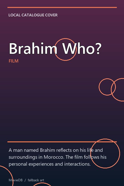Brahim Who? poster
