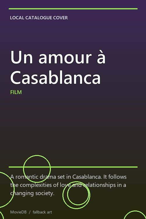 Un amour à Casablanca poster