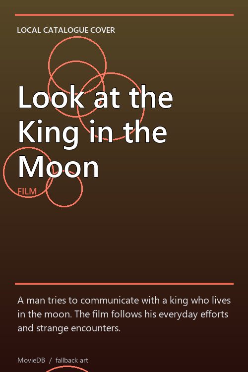 Look at the King in the Moon poster