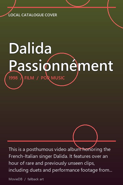 Dalida Passionnément poster