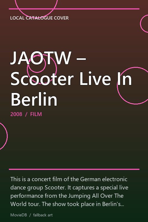 JAOTW – Scooter Live In Berlin poster