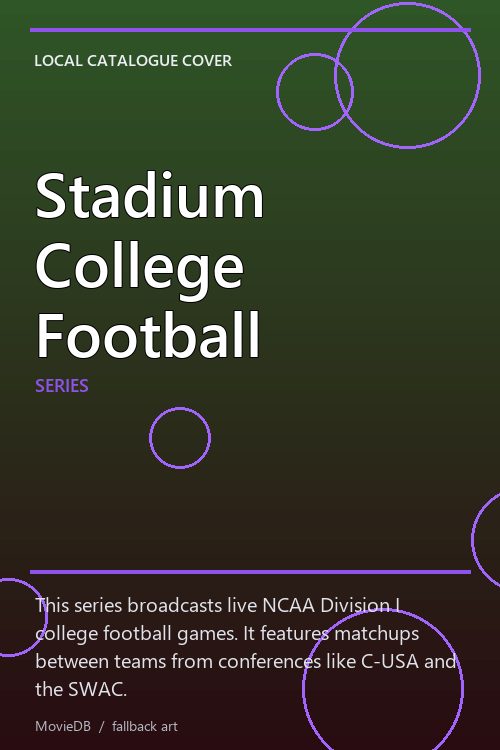 Stadium College Football poster