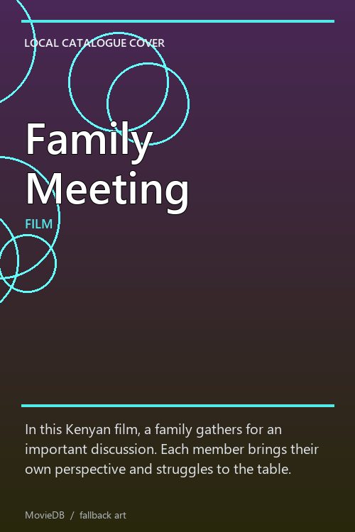 Family Meeting poster