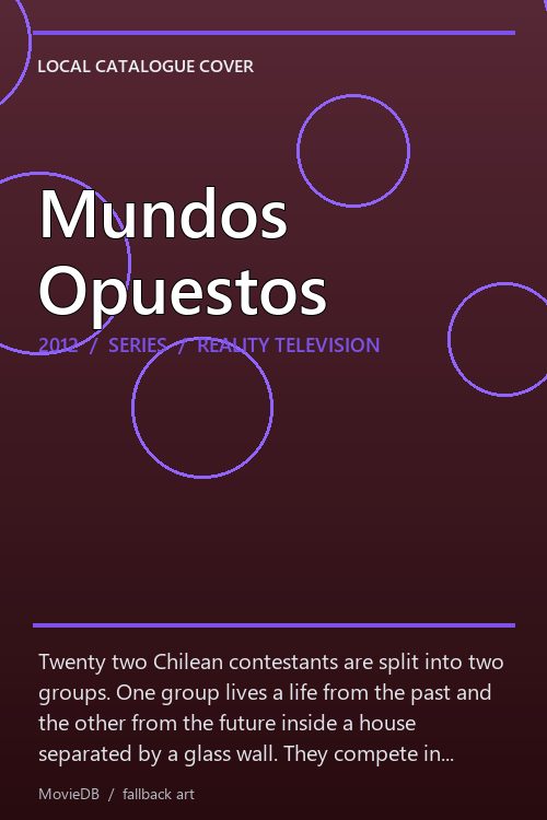 Mundos Opuestos poster