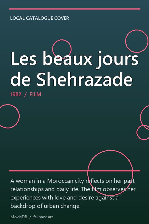 Les beaux jours de Shehrazade poster
