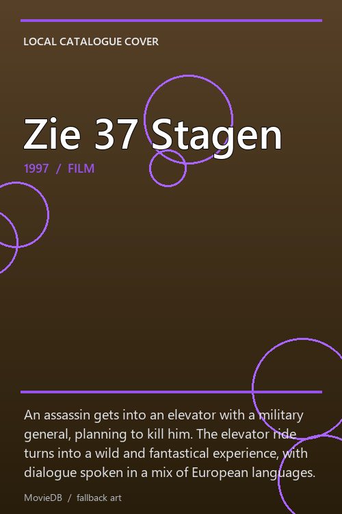 Zie 37 Stagen poster