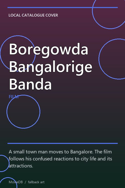Boregowda Bangalorige Banda poster
