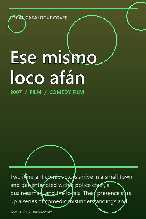 Ese mismo loco afán poster
