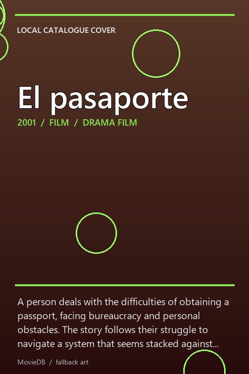 El pasaporte poster