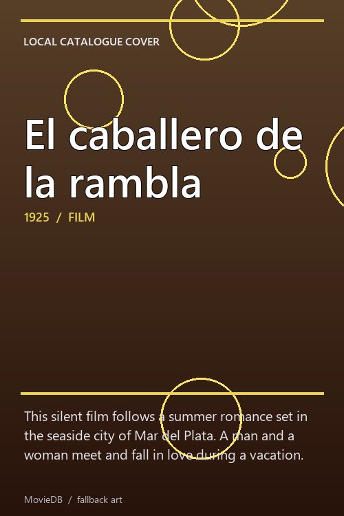 El caballero de la rambla poster