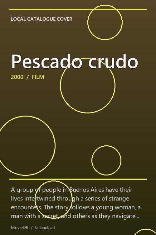 Pescado crudo poster