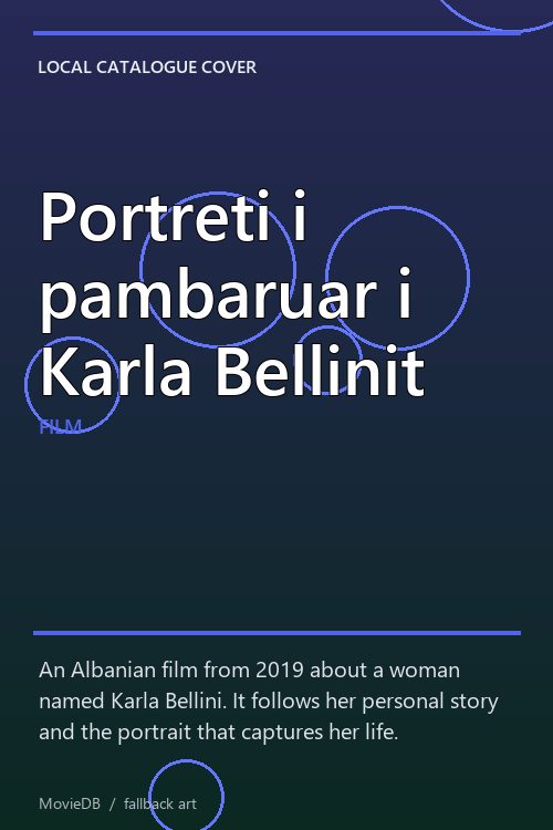 Portreti i pambaruar i Karla Bellinit poster