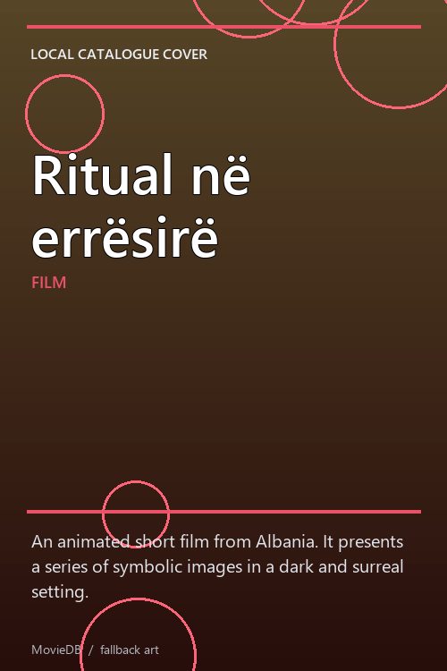 Ritual në errësirë poster