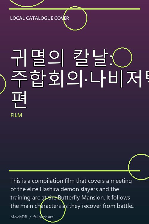귀멸의 칼날: 주합회의·나비저택 편 poster