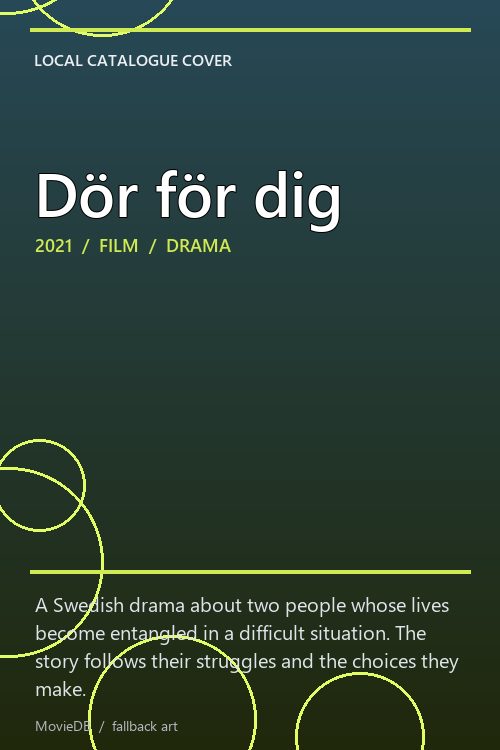 Dör för dig poster