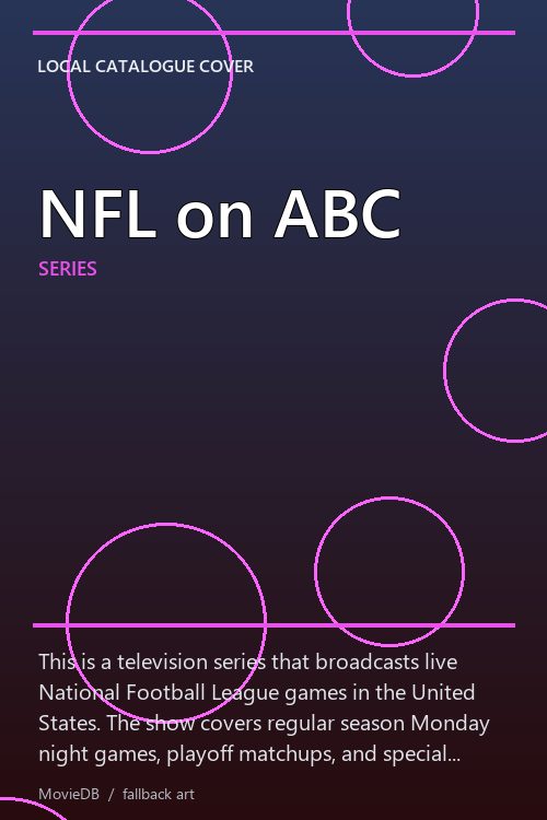 NFL on ABC poster