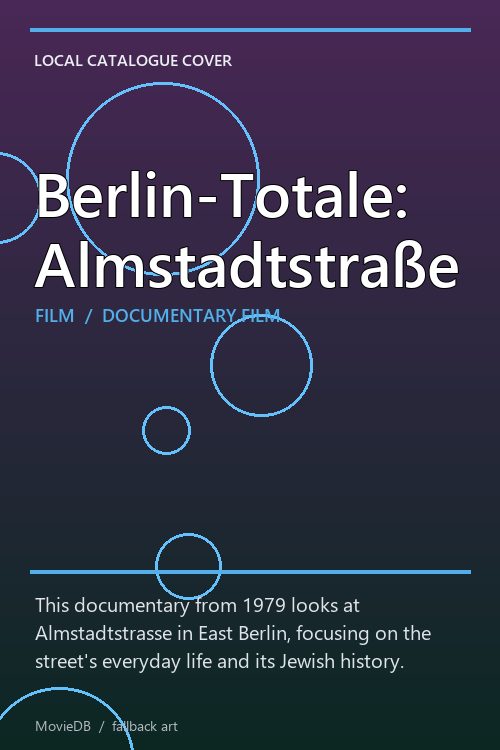 Berlin-Totale: Almstadtstraße poster