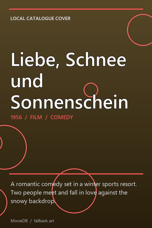 Liebe, Schnee und Sonnenschein poster