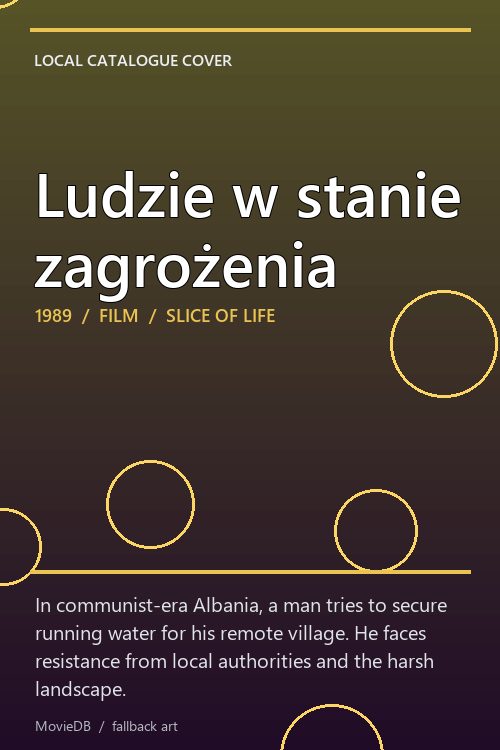 Ludzie w stanie zagrożenia poster