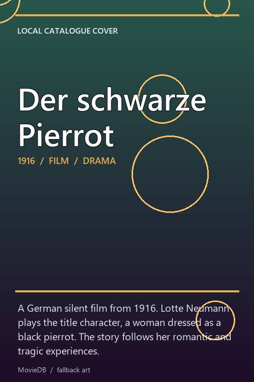 Der schwarze Pierrot poster