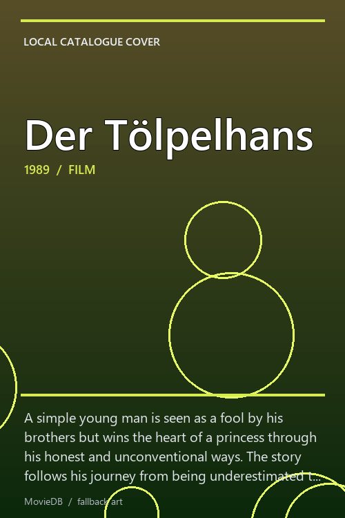 Der Tölpelhans poster